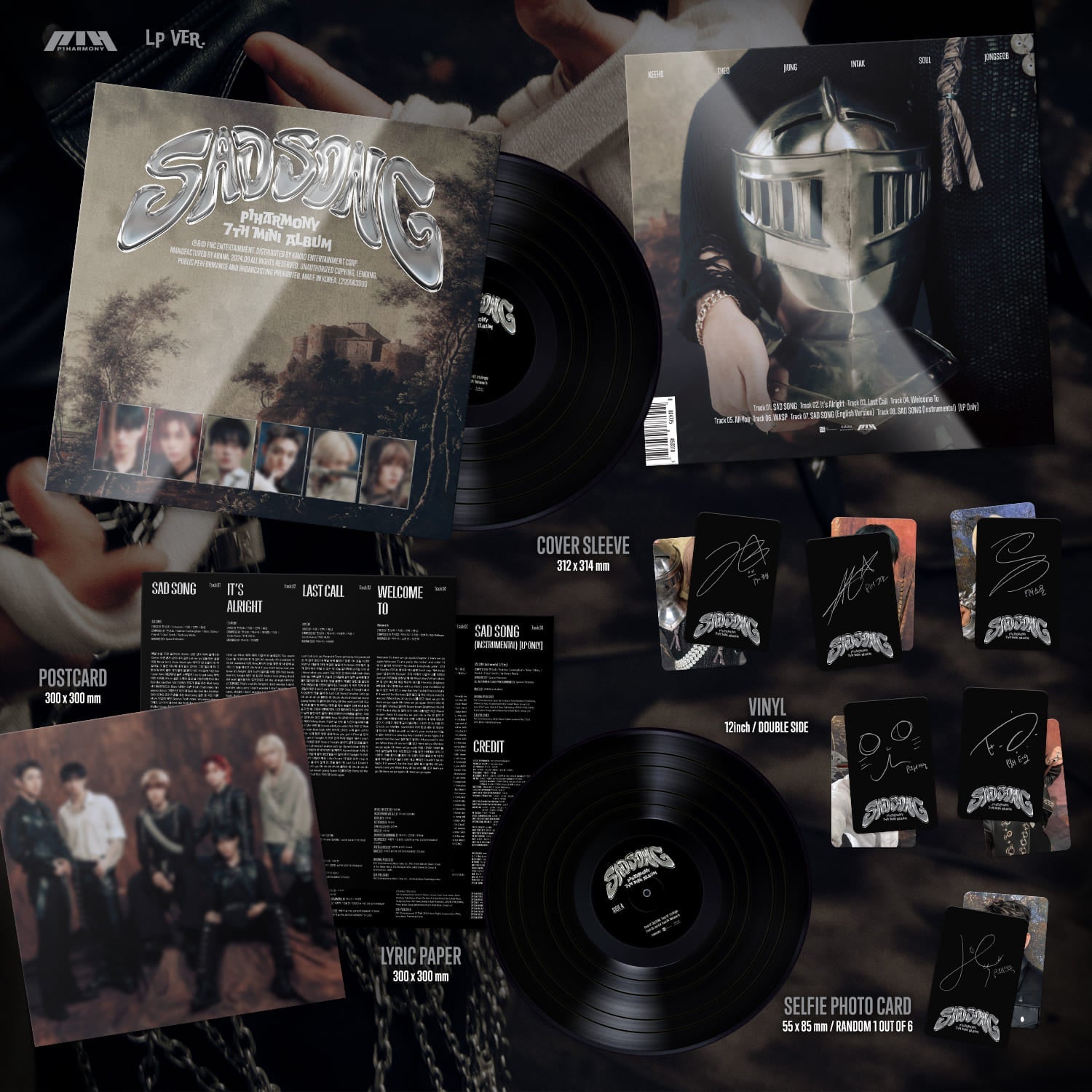 P1Harmony 7th Mini Album SAD SONG (LP Version) – album ( / / ) | HobiEgo