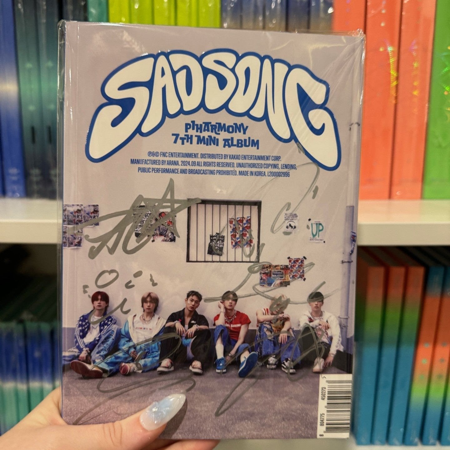 P1Harmony 7th Mini Album SAD SONG (Signed Edition) – album (D (BLUE) / / ) | HobiEgo