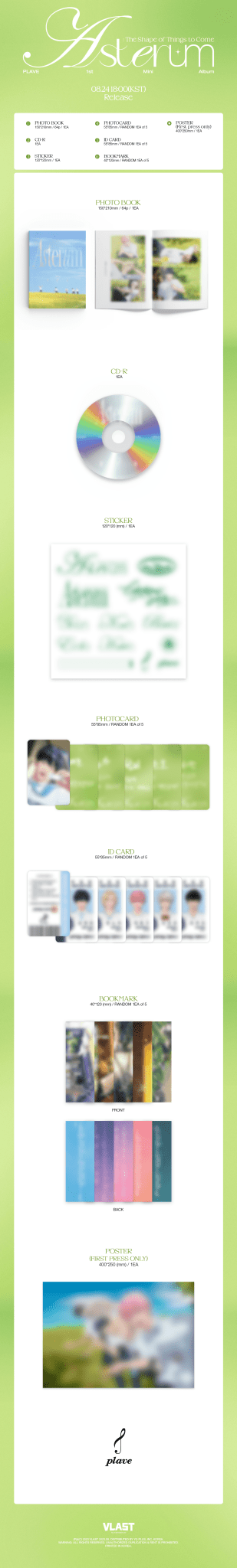 PLAVE 1st Mini Album ASTERUM : The Shape of Things to Come – album ( / / ) | HobiEgo