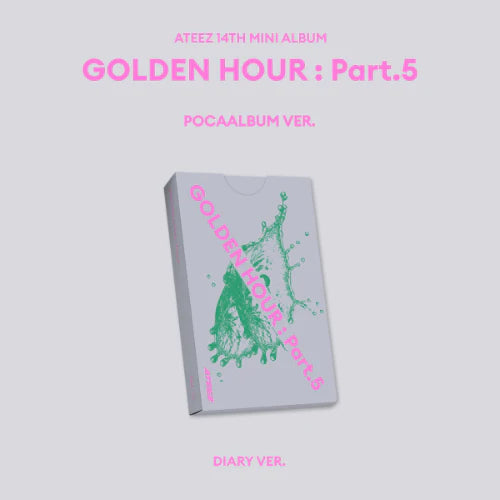 PRE-ORDER ATEEZ 14th Mini Album GOLDEN HOUR : Part.5 (POCAALBUM Version)