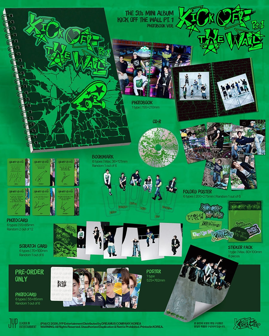 KickFlip 5th Mini Album KICK OFF THE WALL Pt.1 (PHOTOBOOK Version)
