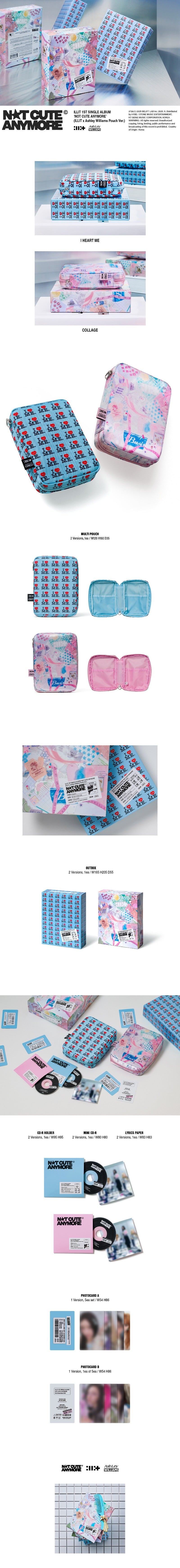 ILLIT 1st Single Album NOT CUTE ANYMORE (Ashley Williams Pouch Version)