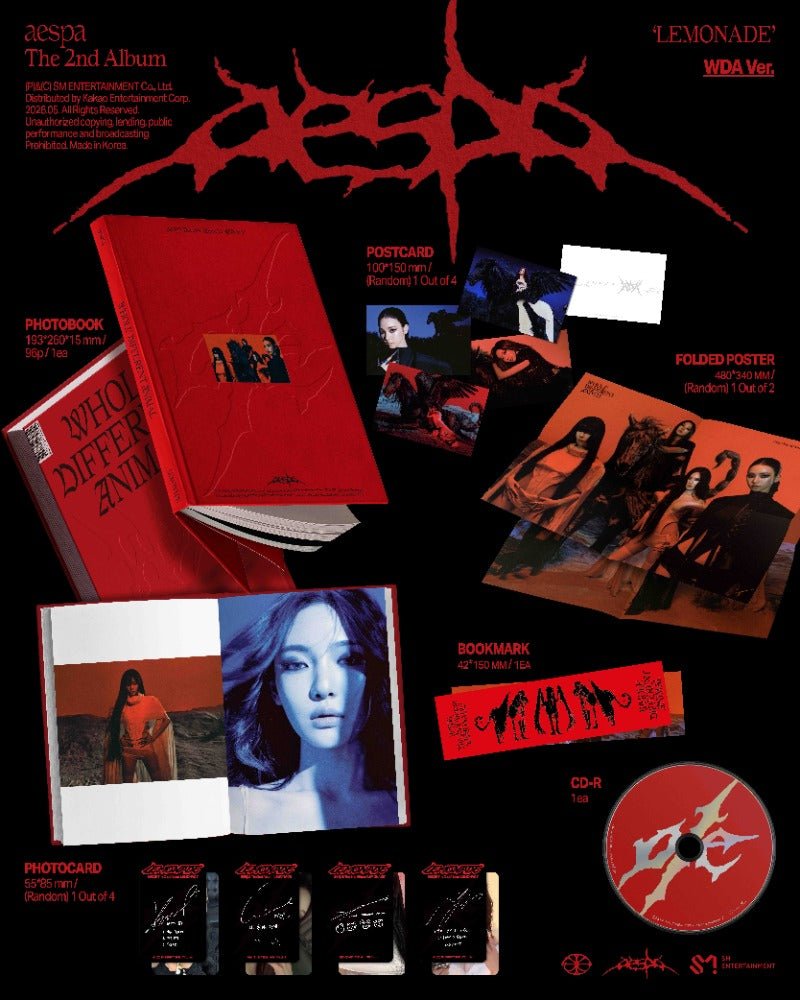 PRE - ORDER AESPA 2nd Full Album LEMONADE (WDA Version) – album ( / / ) | HobiEgo K - pop Shop