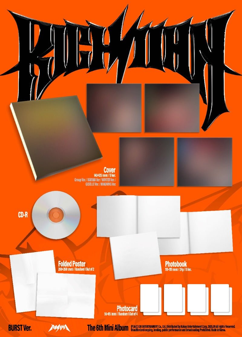 PRE - ORDER AESPA 6th Mini Album Rich Man (BURST Version) – album (Karina / / ) | HobiEgo