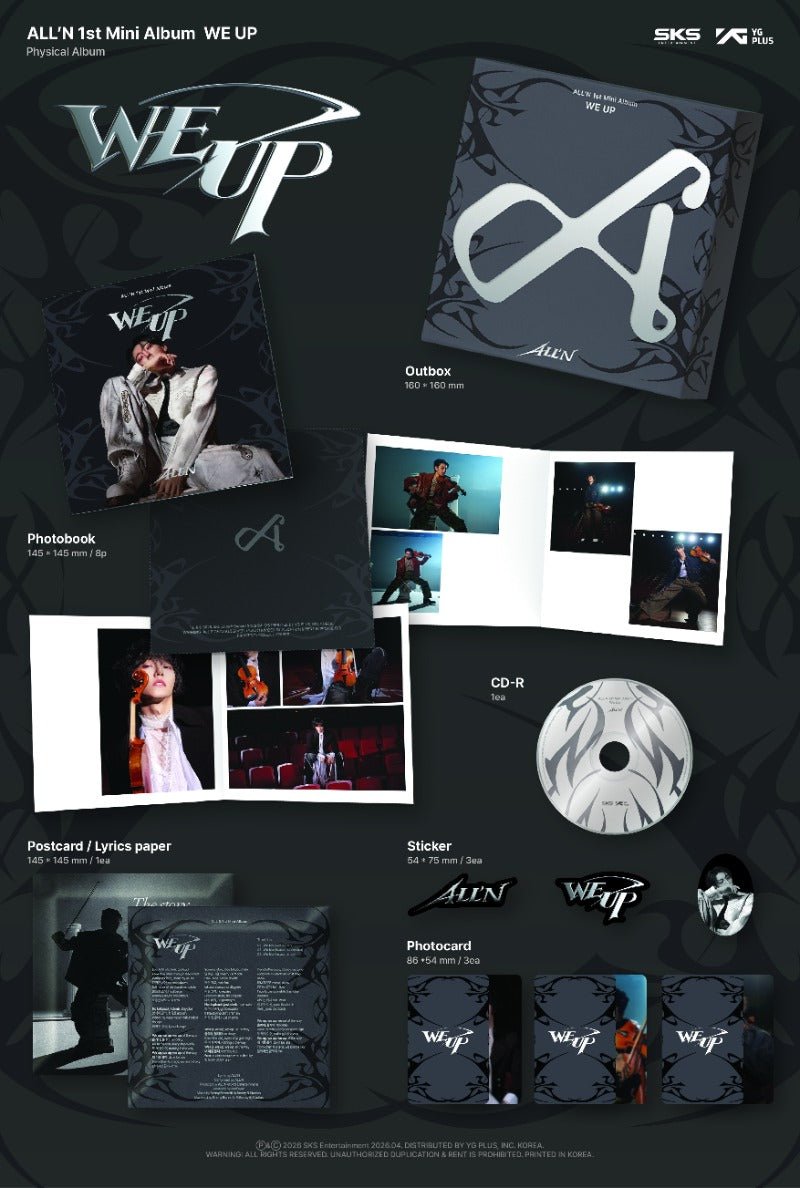PRE - ORDER ALL'N 1st Mini Album We Up – album ( / / ) | HobiEgo K - pop Shop