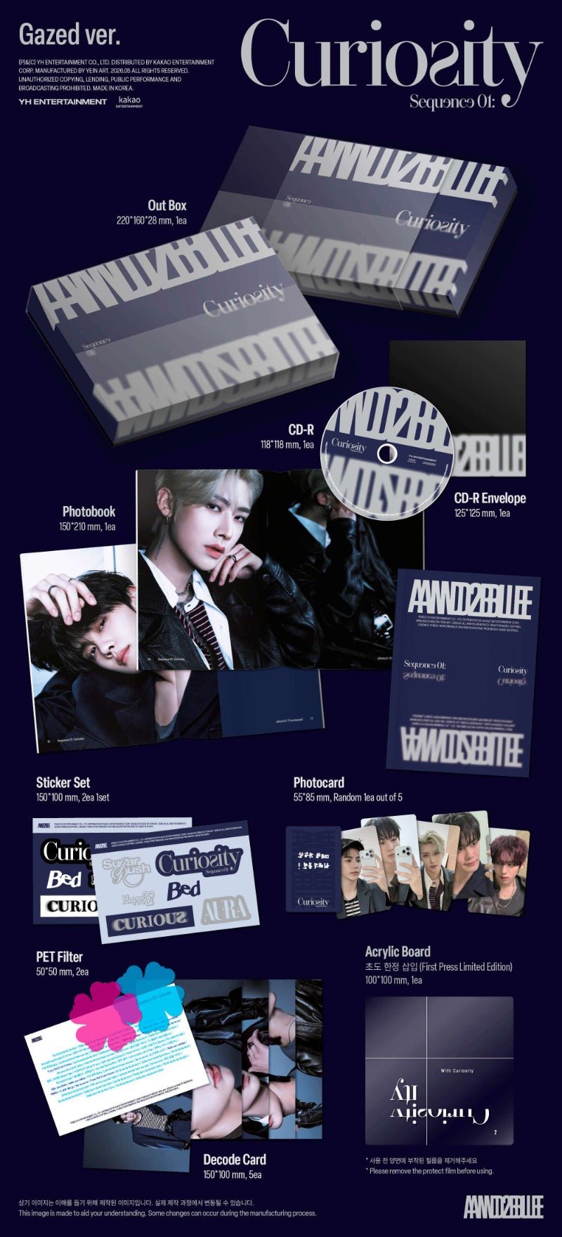 PRE - ORDER AND2BLE 1st Mini Album Sequence 01: Curiosity – album (Unnatural / / ) | HobiEgo K - pop Shop