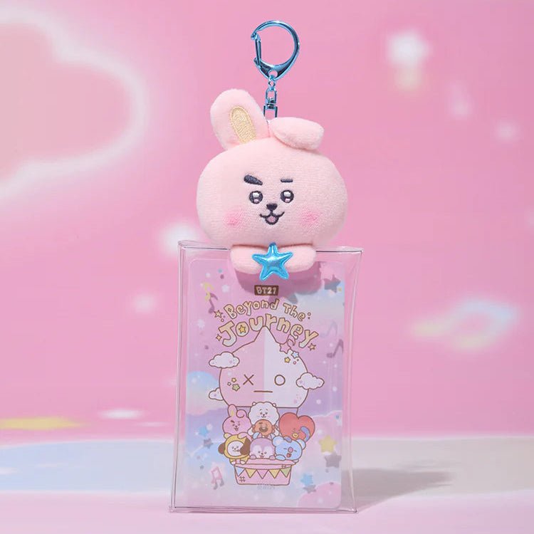 PRE - ORDER BT21 Beyond The Journey Clear Plush Pouch Keyring – merch (Jungkook = Cooky / / ) | HobiEgo K - pop Shop