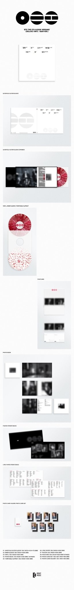 PRE - ORDER BTS 5th Full Album ARIRANG (Deluxe Vinyl) (Random) – album ( / / ) | HobiEgo K - pop Shop