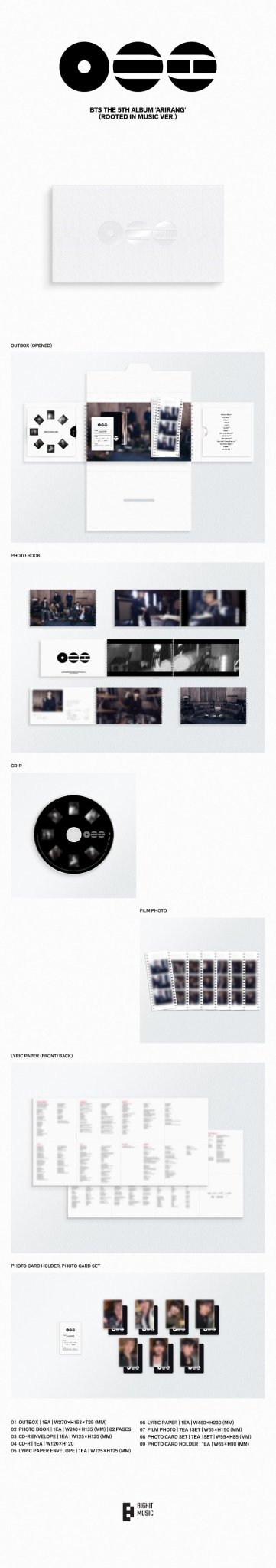PRE - ORDER BTS 5th Full Album ARIRANG (Standard Version) – album (Rooted In Music / / ) | HobiEgo K - pop Shop