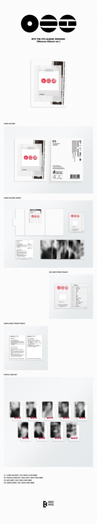 PRE - ORDER BTS 5th Full Album ARIRANG (Weverse Albums Version) – album ( / / ) | HobiEgo K - pop Shop