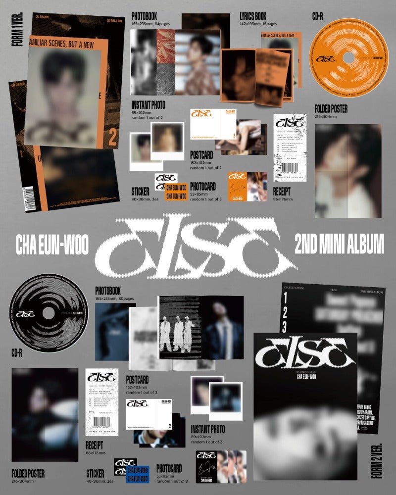 PRE - ORDER CHA EUNWOO 2nd Mini Album ELSE – album (FORM 1 / / ) | HobiEgo