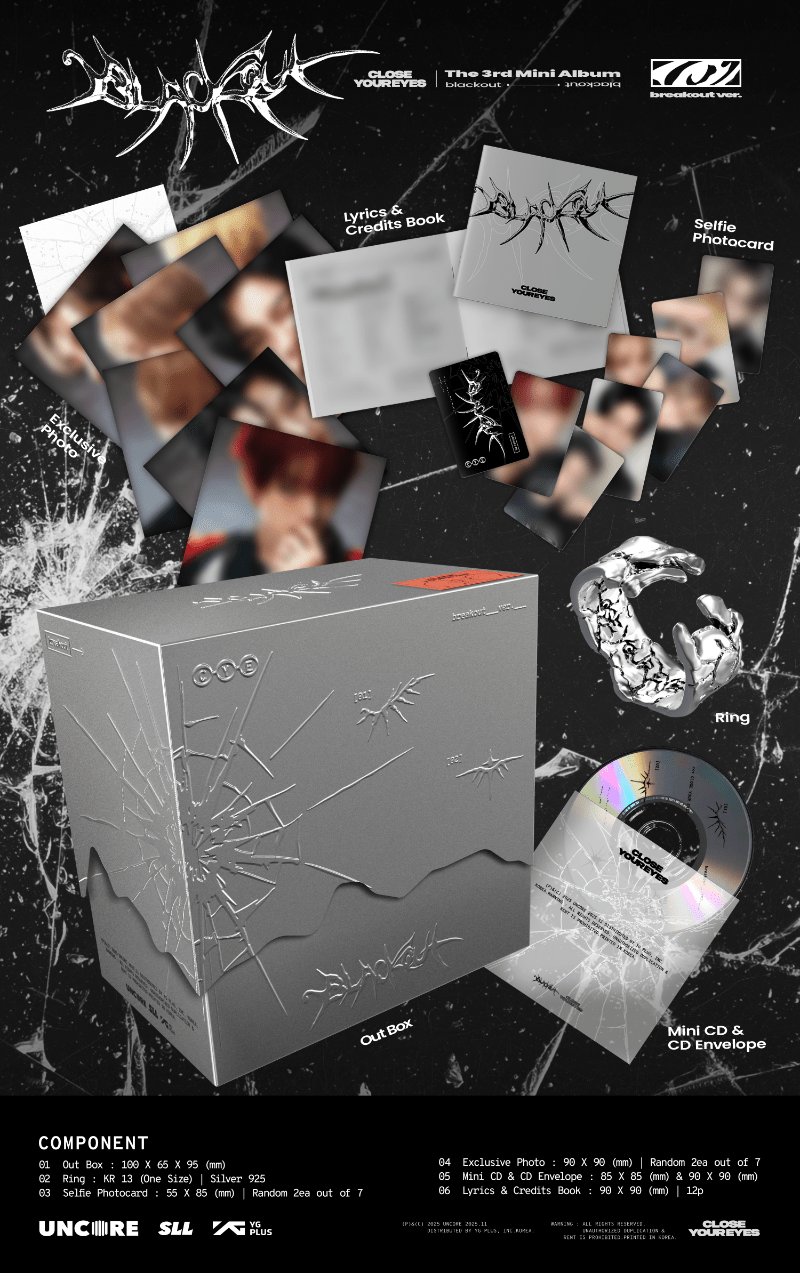 CLOSE YOUR EYES 3rd Mini Album Blackout (Breakout Version) – album 8800340035050 ( / / ) | HobiEgo