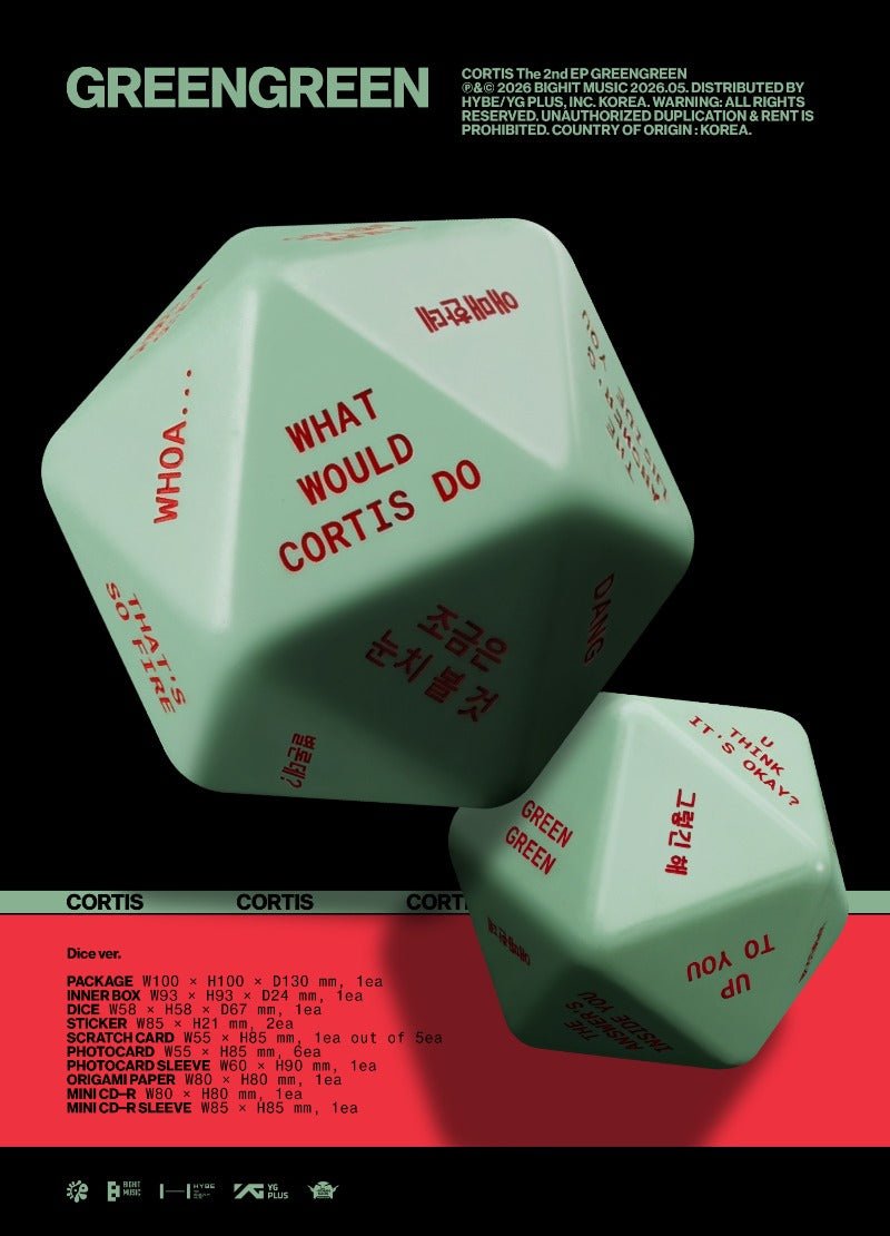 PRE - ORDER CORTIS 2nd EP GREENGREEN Dice Version – album ( / / ) | HobiEgo K - pop Shop