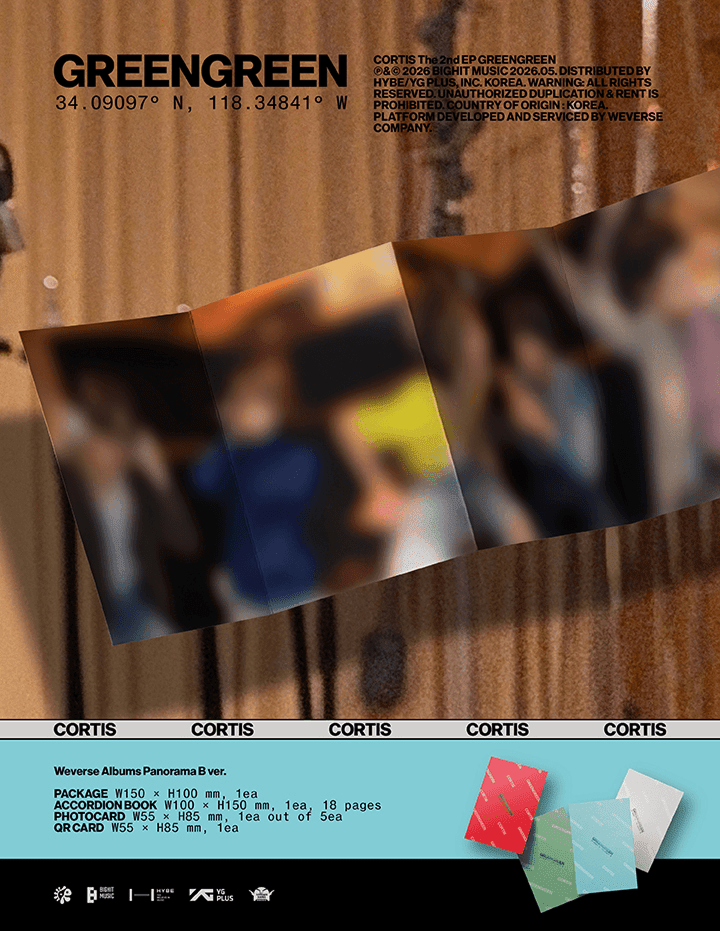 PRE - ORDER CORTIS 2nd EP GREENGREEN Weverse Albums Version – album (Panorama B / / ) | HobiEgo K - pop Shop