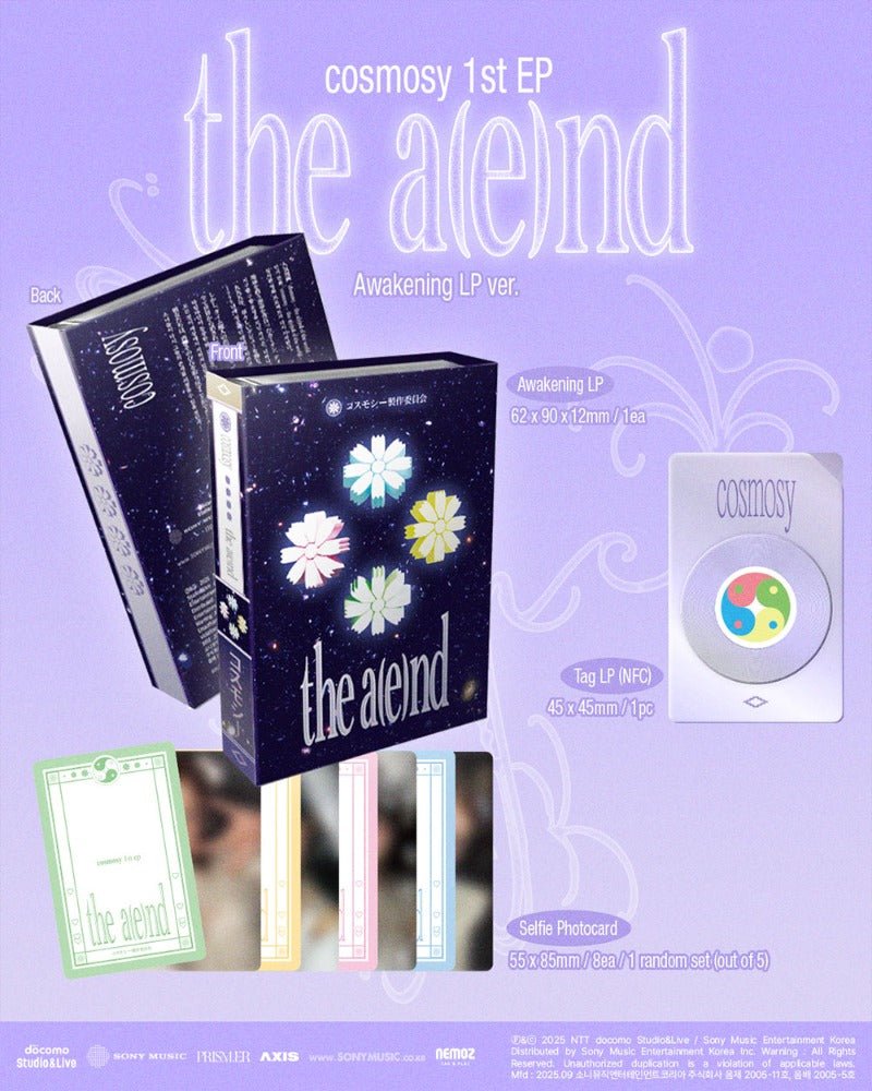 cosmosy 1st EP Album the a(e)nd (NFC Mini LP Version) – album 8803581203905 ( / / ) | HobiEgo