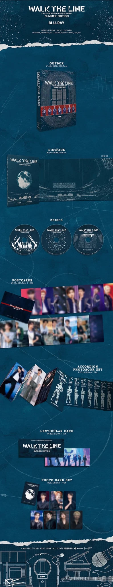 PRE - ORDER ENHYPEN WORLD TOUR 'WALK THE LINE' IN JAPAN - SUMMER EDITION - BLU - RAY – album ( / / ) | HobiEgo K - pop Shop