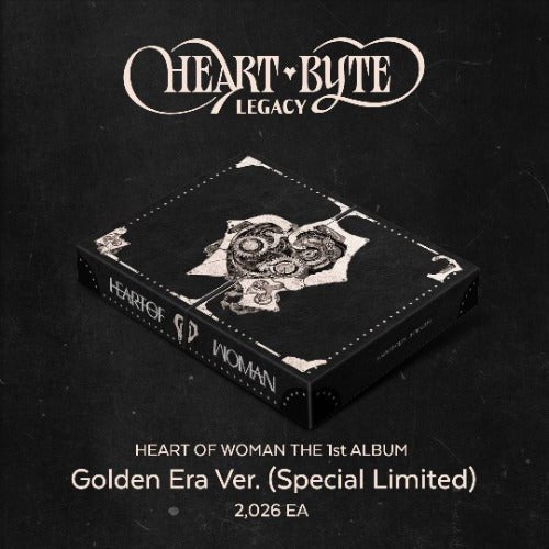PRE - ORDER HEART OF WOMAN 1st Album Heart Byte : LEGACY (Golden Era Special Limited) – album ( / / ) | HobiEgo K - pop Shop