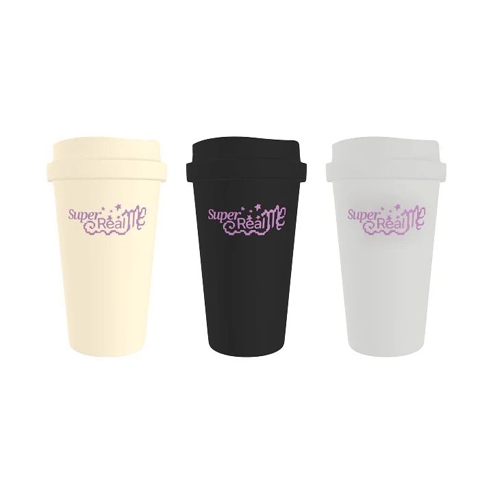 PRE - ORDER ILLIT SUPER REAL ME Official MD REAL ME Reusable Tumbler – merch (BLACK / / ) | HobiEgo