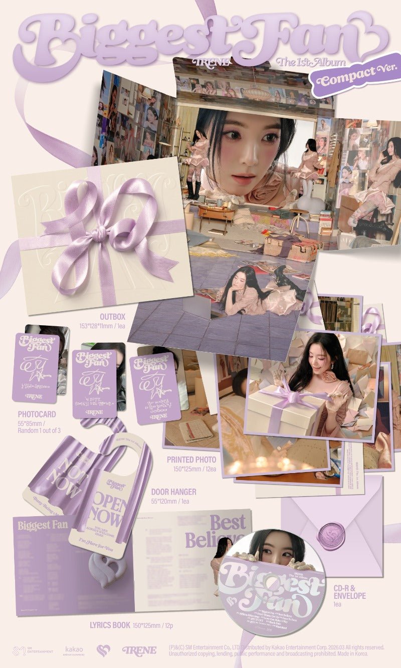PRE - ORDER IRENE 1st Full Album Biggest Fan (Compact Version) – album ( / / ) | HobiEgo K - pop Shop
