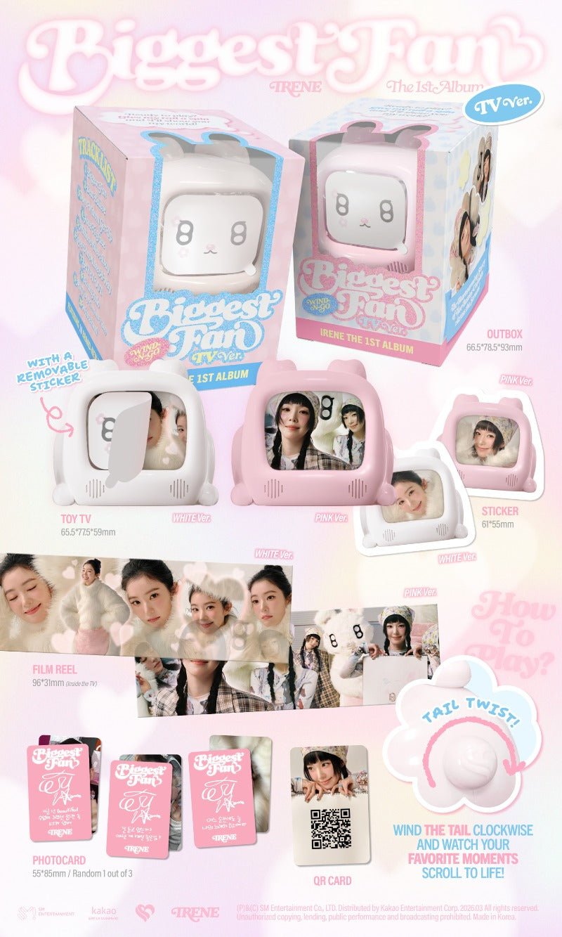 PRE - ORDER IRENE 1st Full Album Biggest Fan (TV Version) – album ( / / ) | HobiEgo K - pop Shop