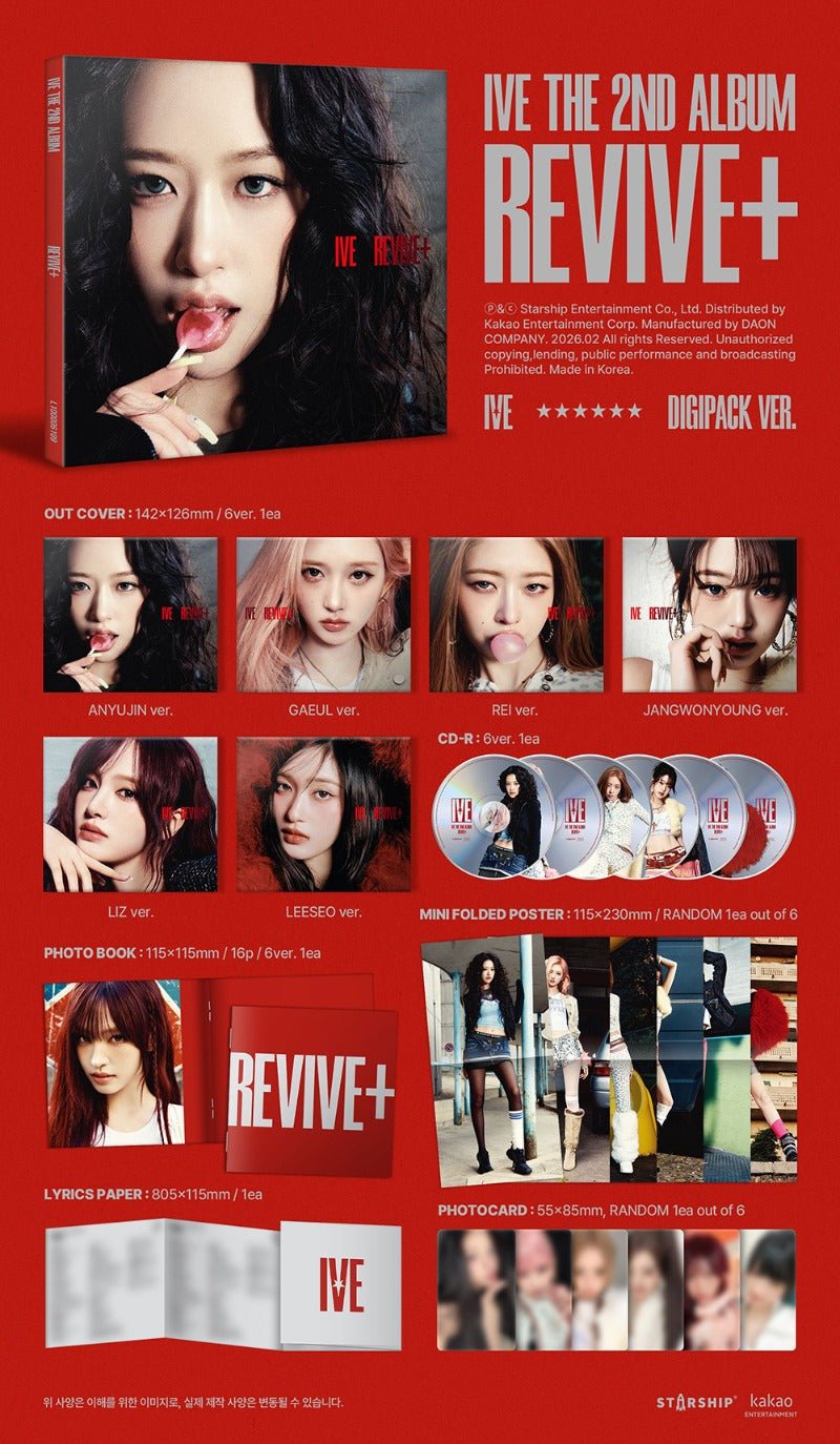 PRE - ORDER IVE 2nd Album REVIVE+ (Digipack Version) (Limited) – album ( / / ) | HobiEgo