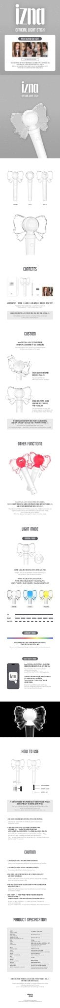 PRE - ORDER izna Official Lightstick – lightstick ( / / ) | HobiEgo