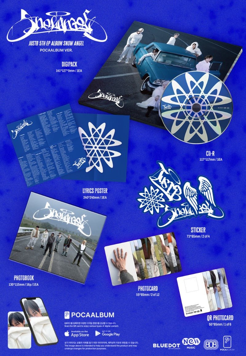 PRE - ORDER JUSTB 5th Mini Album SNOW ANGEL(POCCAALBUM Version) – album ( / / ) | HobiEgo