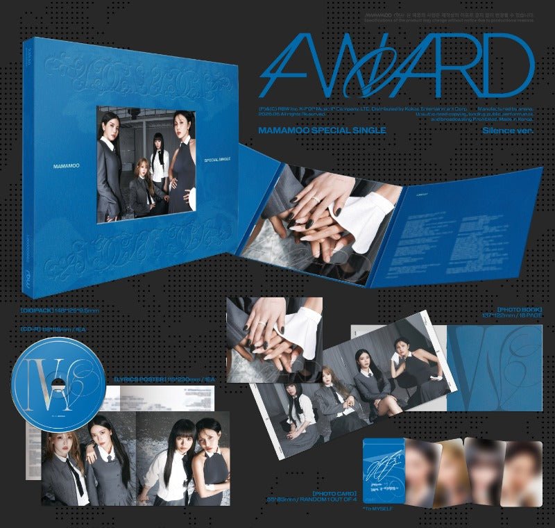 PRE - ORDER MAMAMOO Special Single 4WARD – album (Silence (BLUE) / / ) | HobiEgo K - pop Shop