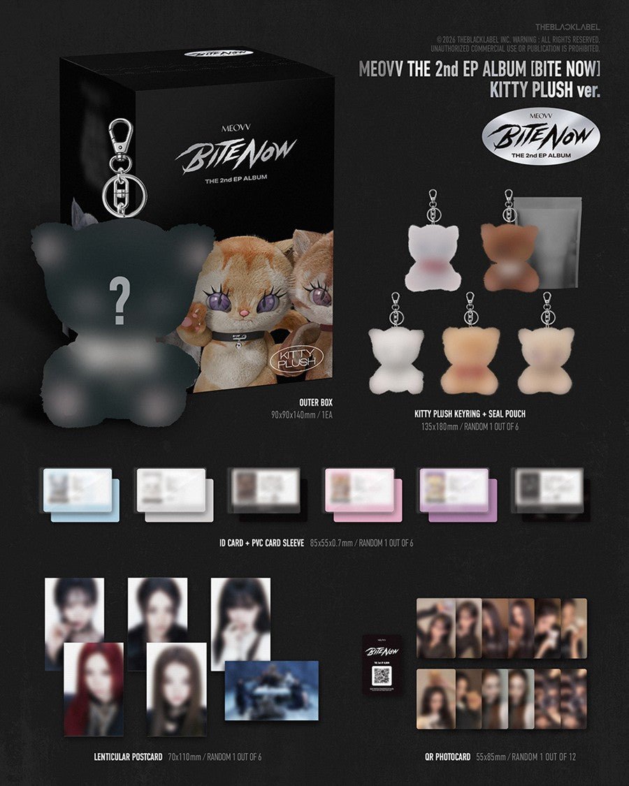 PRE - ORDER MEOVV 2nd EP Album BITE NOW (KITTY PLUSH Version) – album ( / / ) | HobiEgo K - pop Shop