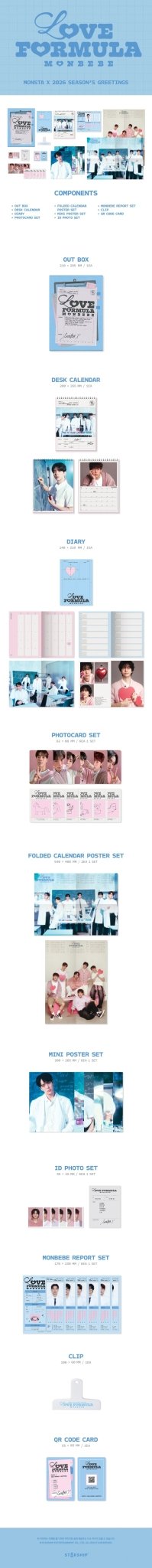 PRE - ORDER MONSTA X 2026 Season's Greetings LOVE FORMULA MONBEBE – album ( / / ) | HobiEgo