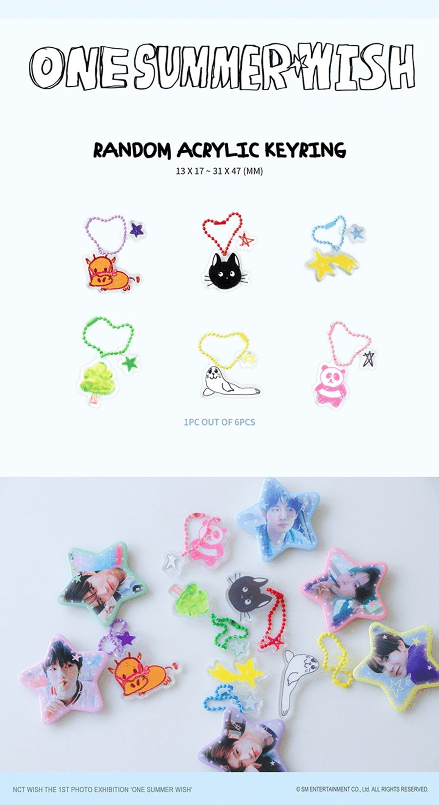 PRE - ORDER NCT WISH One Summer Wish Random Acrylic Keyring – Keyring ( / / ) | HobiEgo