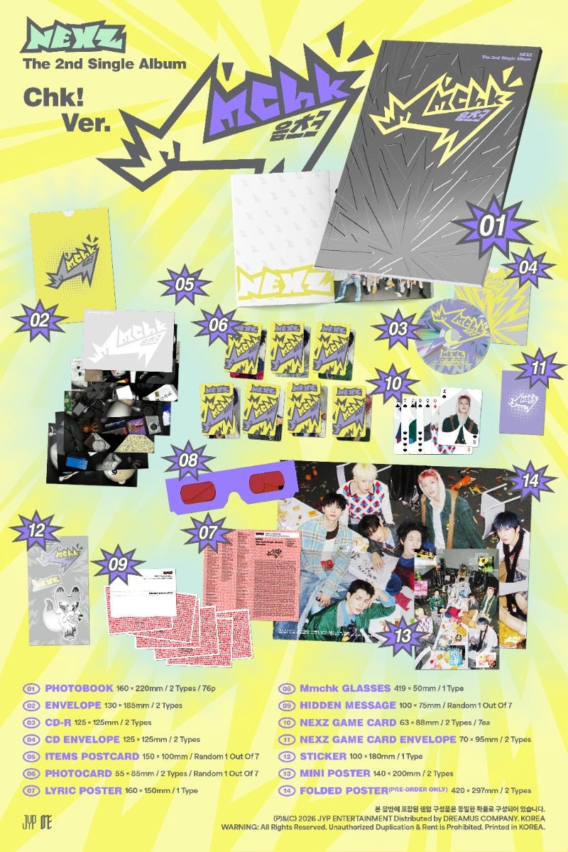PRE - ORDER NEXZ 2nd Single Album Mmchk (Photobook Version) – album (Chk! / / ) | HobiEgo K - pop Shop