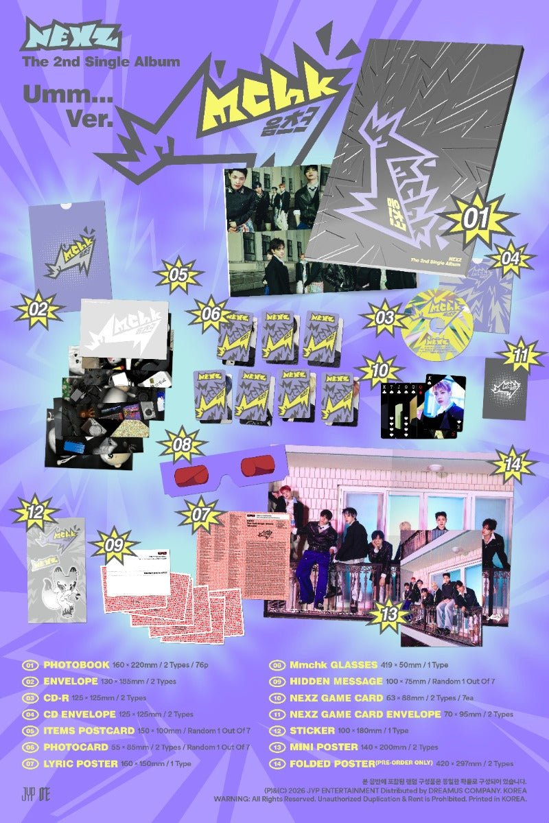 PRE - ORDER NEXZ 2nd Single Album Mmchk (Photobook Version) – album (Umm... / / ) | HobiEgo K - pop Shop