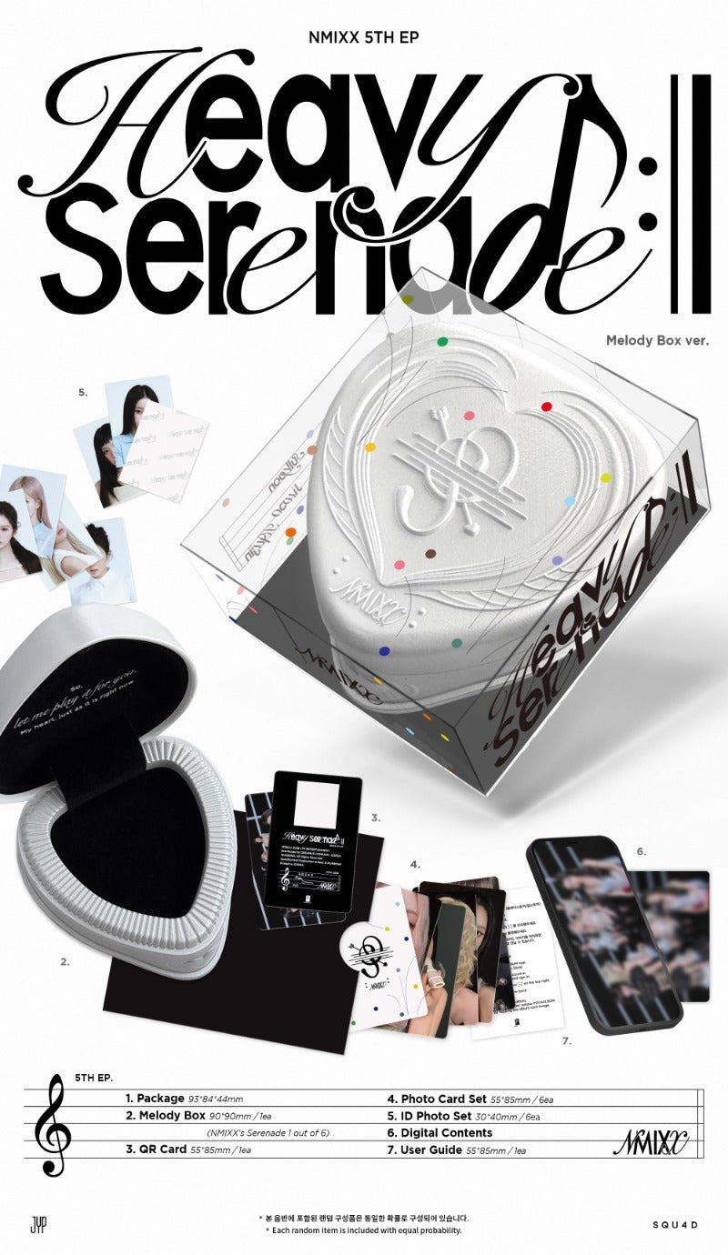 PRE - ORDER NMIXX 5th EP Heavy Serenade (Melody Box Version) – album ( / / ) | HobiEgo K - pop Shop