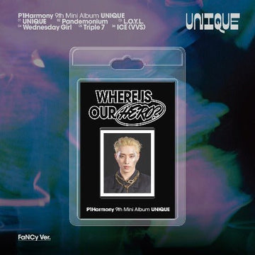 PRE - ORDER P1Harmony 9th Mini Album UNIQUe (FaNCy Version) – album (Keeho / / ) | HobiEgo