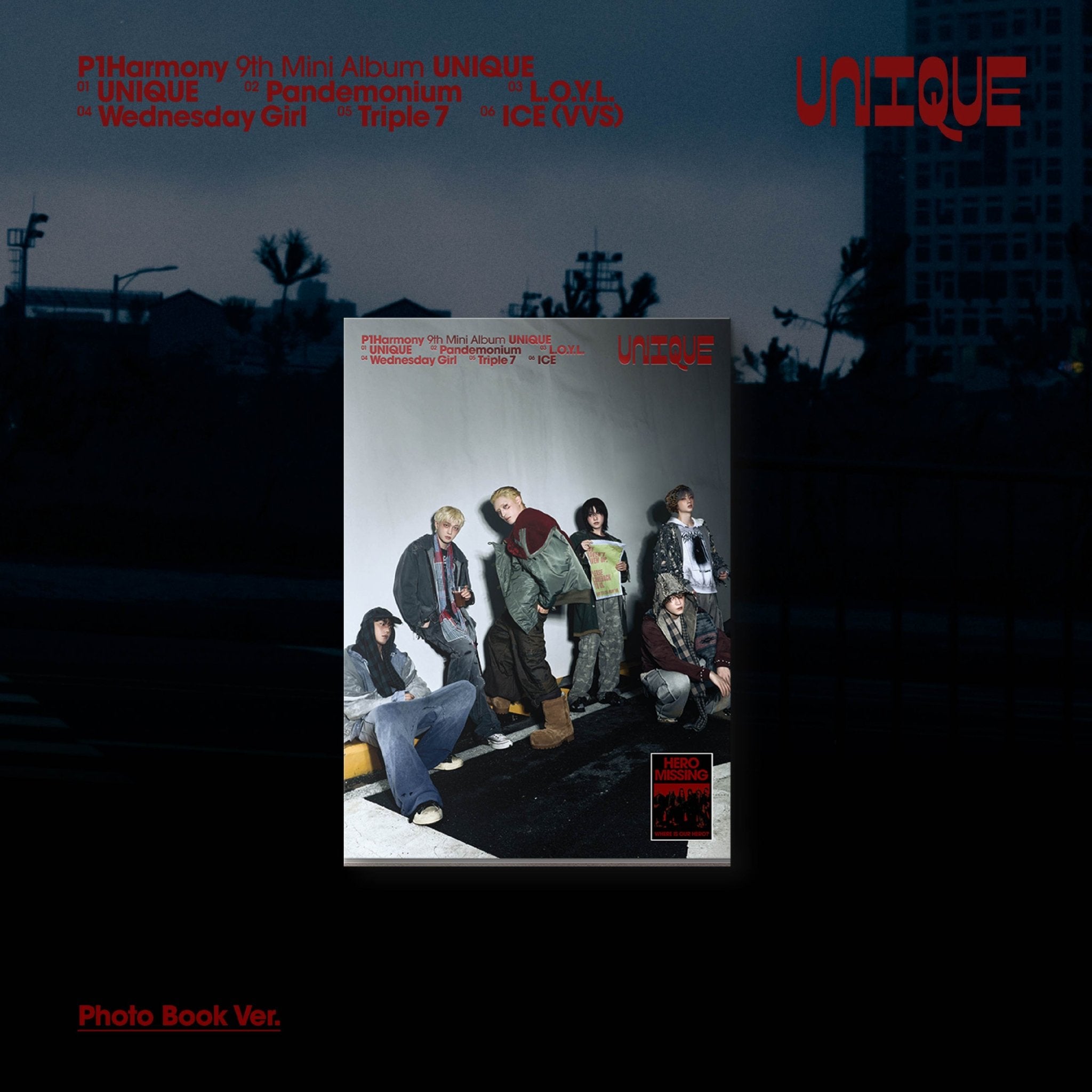 PRE - ORDER P1Harmony 9th Mini Album UNIQUE (Signed Edition) – album (A / / ) | HobiEgo