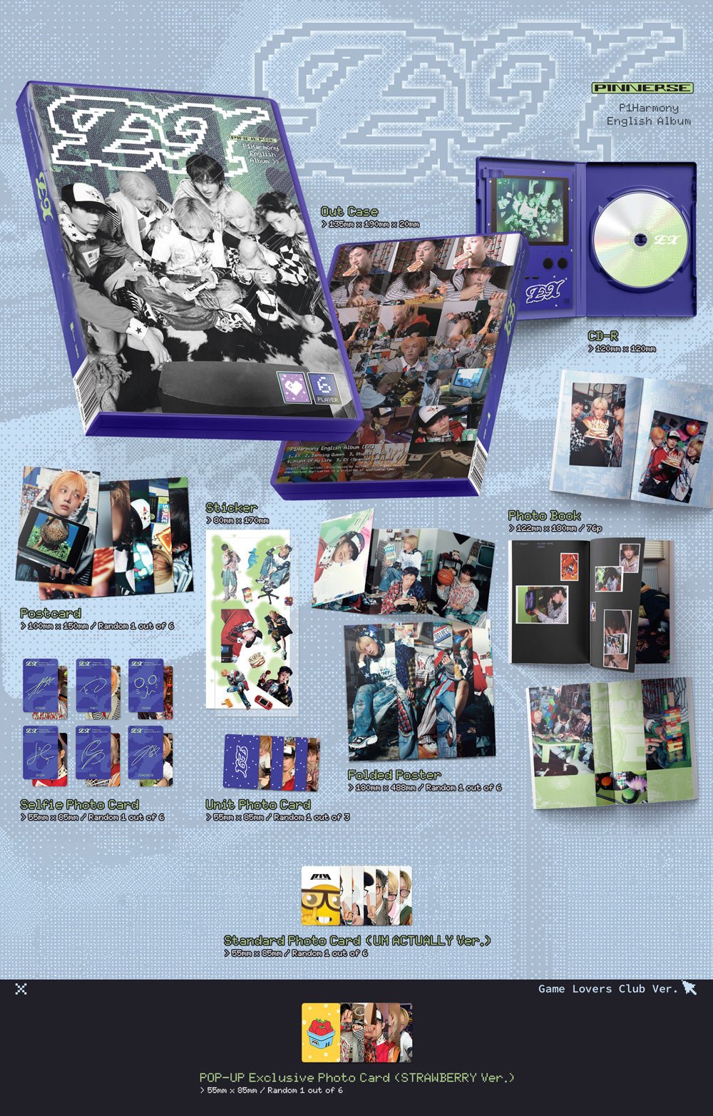 PRE - ORDER P1Harmony English Album EX Photobook (hello82 POP - UP Exclusive) – album (Game Lovers Club / / ) | HobiEgo