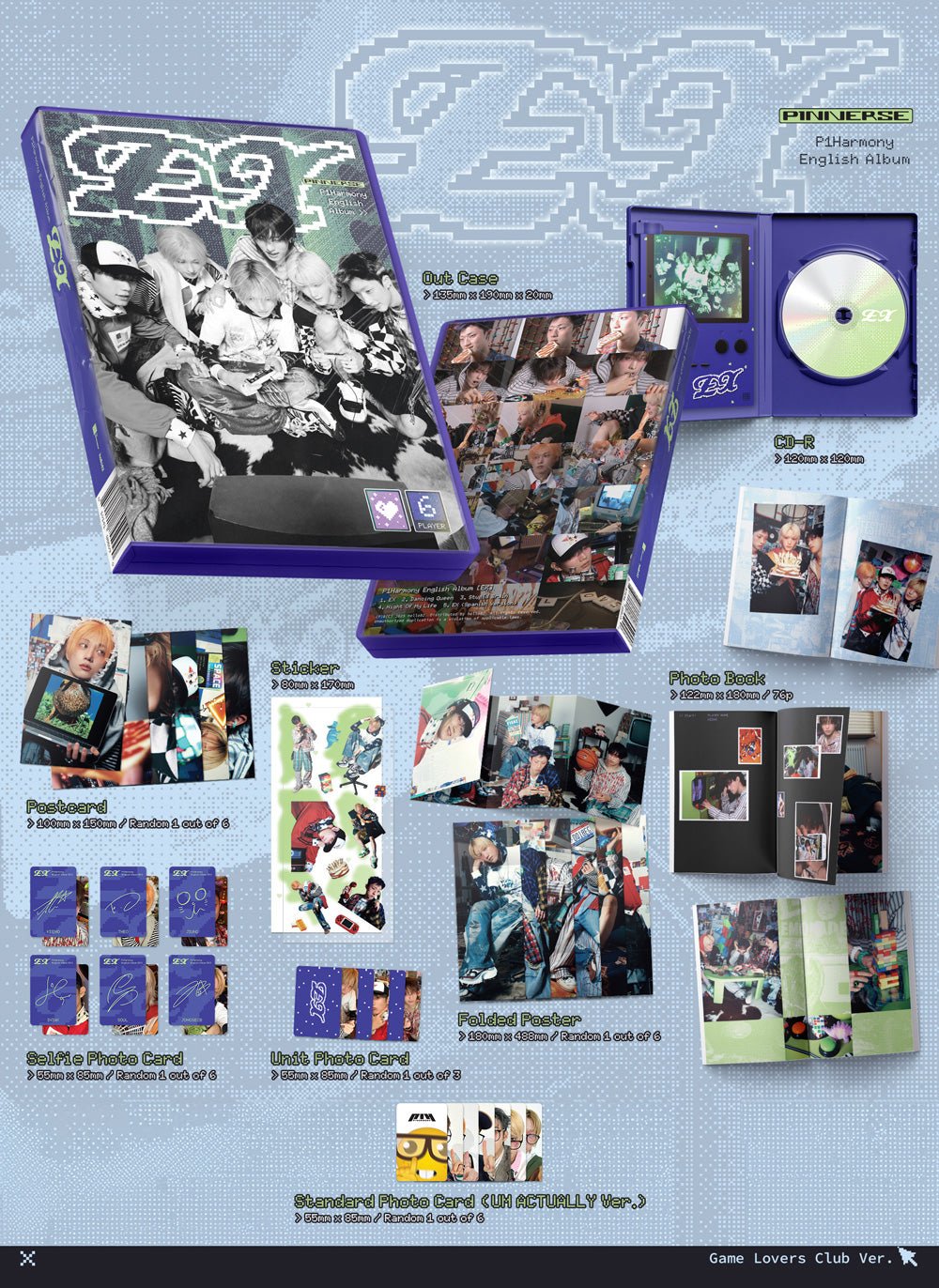 PRE - ORDER P1Harmony English Album EX Photobook (Signed Edition) – album (Game Lovers Club / / ) | HobiEgo