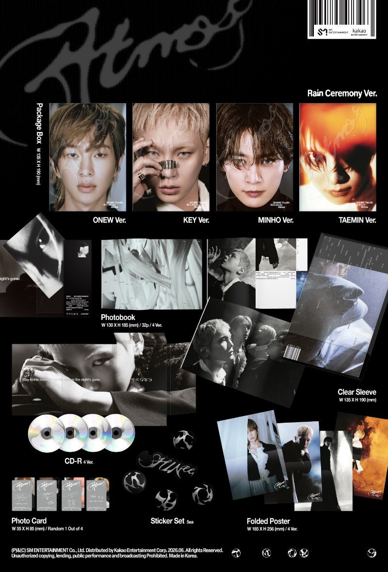 PRE - ORDER SHINee 6th Mini Album Atmos (RaIn Ceremony Version) – album (Onew / / ) | HobiEgo K - pop Shop