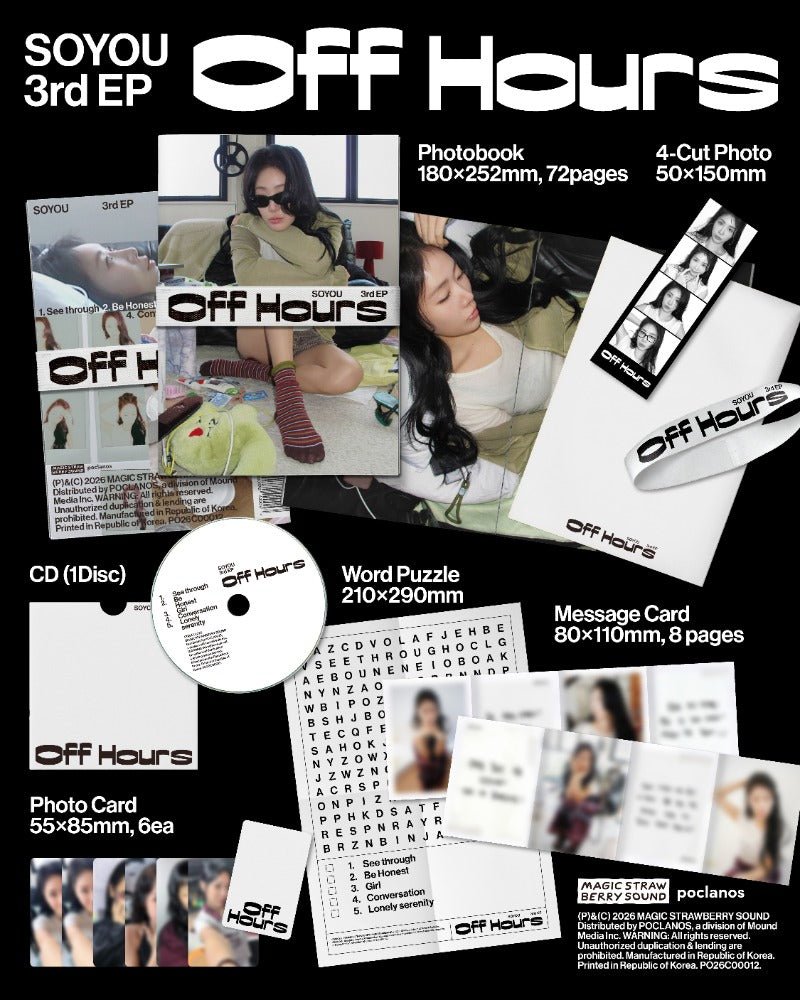 PRE - ORDER SOYOU (SISTAR) 3rd EP Off Hours – album ( / / ) | HobiEgo K - pop Shop