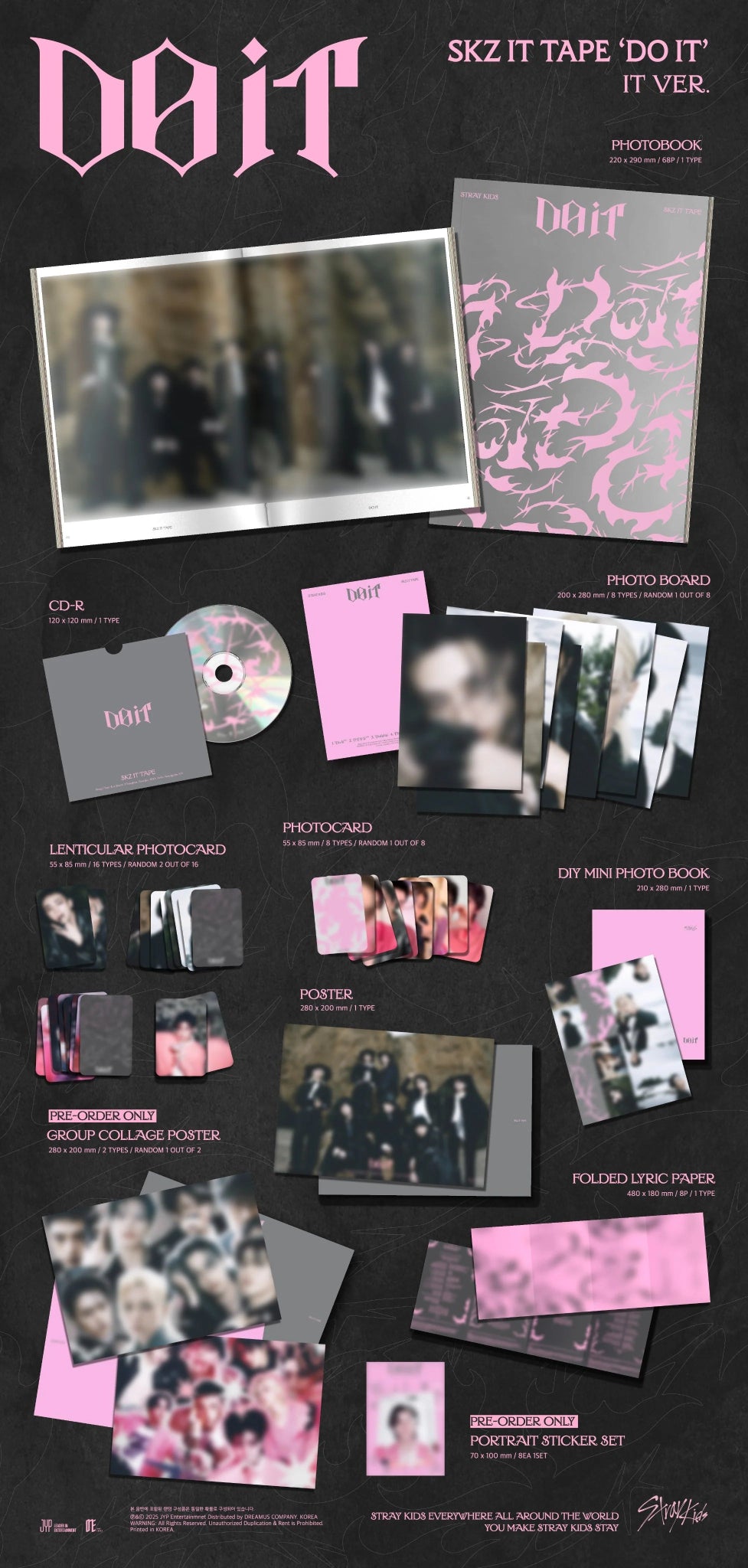 PRE - ORDER Stray Kids SKZ IT TAPE DO IT (IT Version) + ALADIN POB – album ( / / ) | HobiEgo