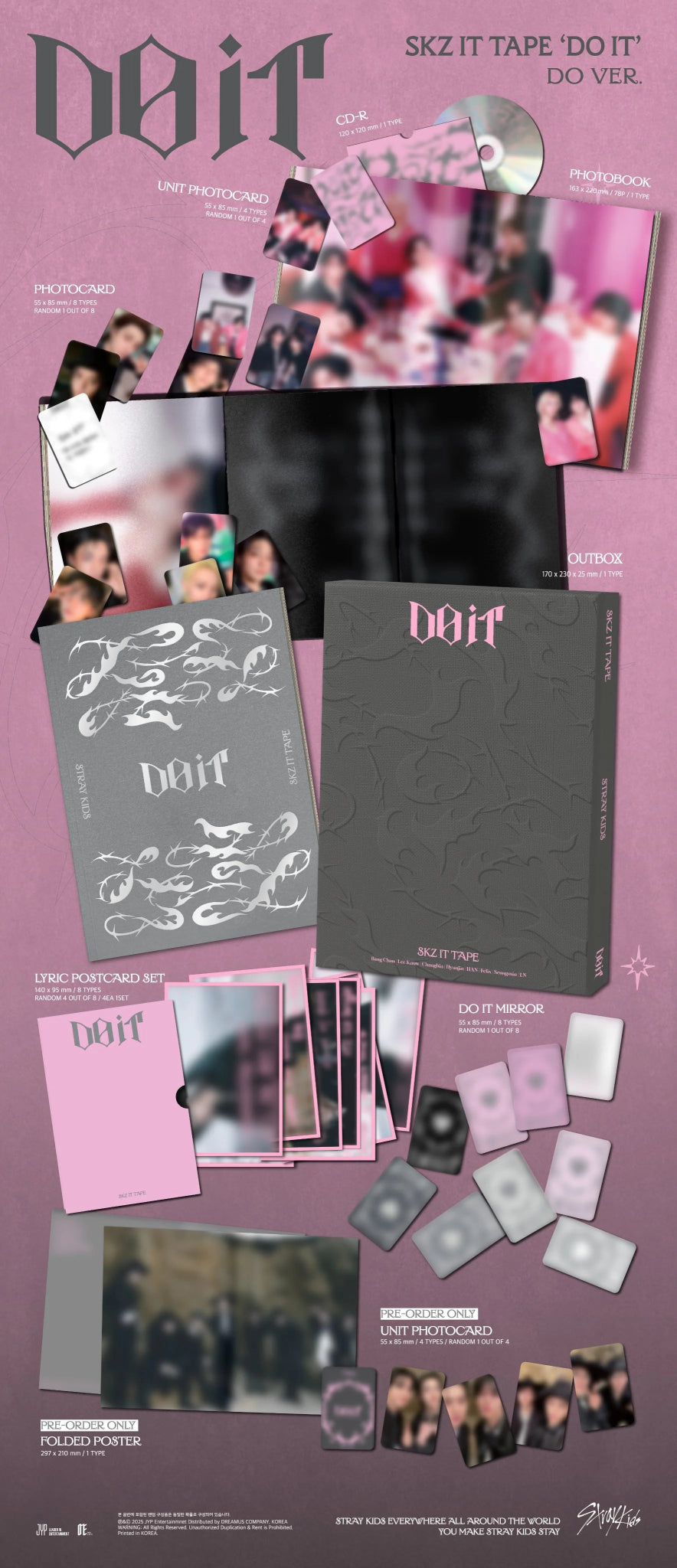 PRE - ORDER Stray Kids SKZ IT TAPE DO IT (Limited DO Version) + ALADIN POB – album ( / / ) | HobiEgo