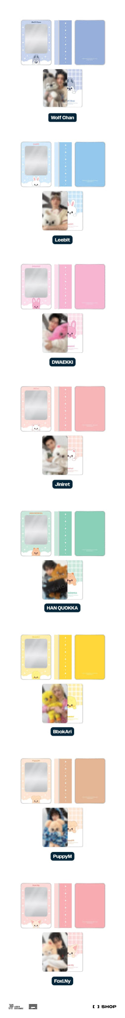 PRE - ORDER Stray Kids World Tour dominATE : celebrATE Pop - Up Store SKZOO Photocard Tin Case – merch (Wolf Chan / / ) | HobiEgo