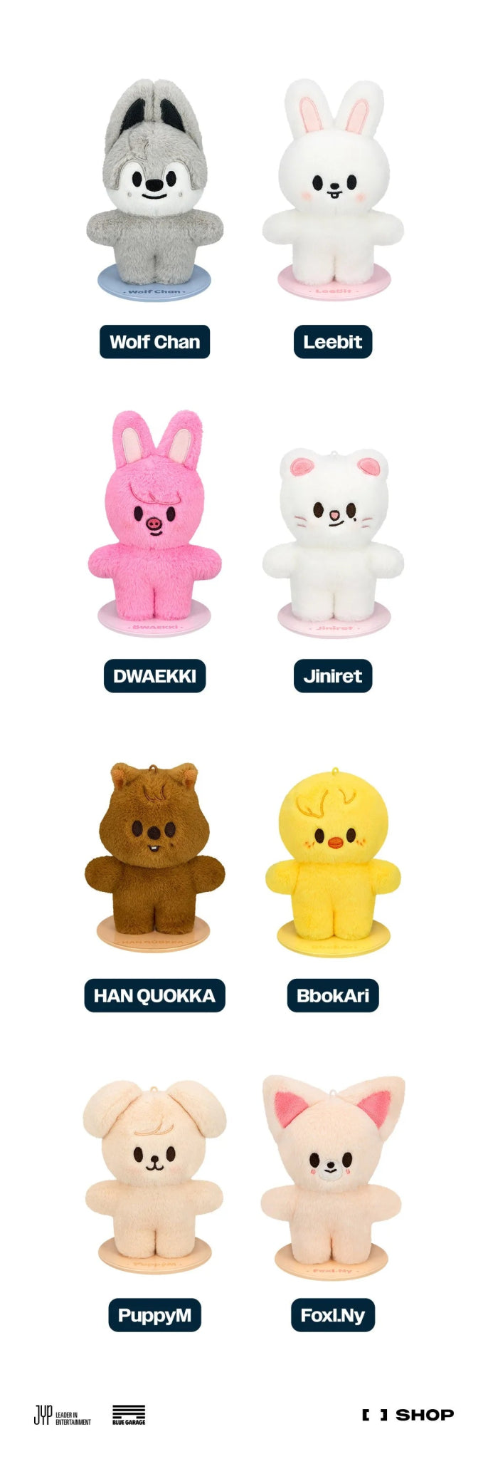 PRE - ORDER Stray Kids World Tour dominATE : celebrATE Pop - Up Store SKZOO Standing – merch (Wolf Chan / / ) | HobiEgo
