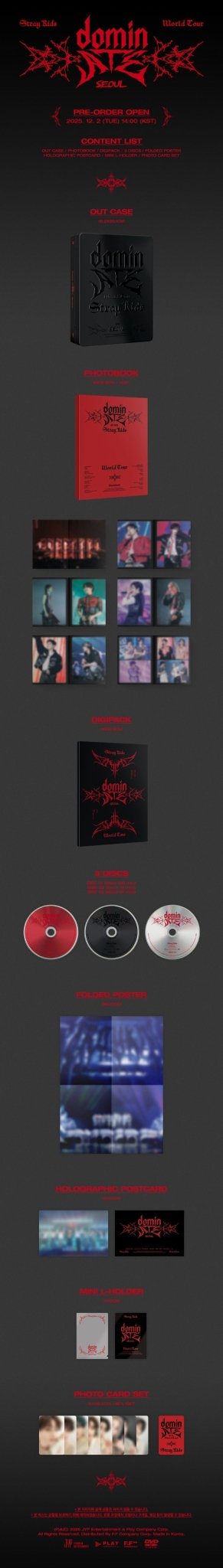 PRE - ORDER Stray Kids World Tour dominATE SEOUL DVD – album ( / / ) | HobiEgo