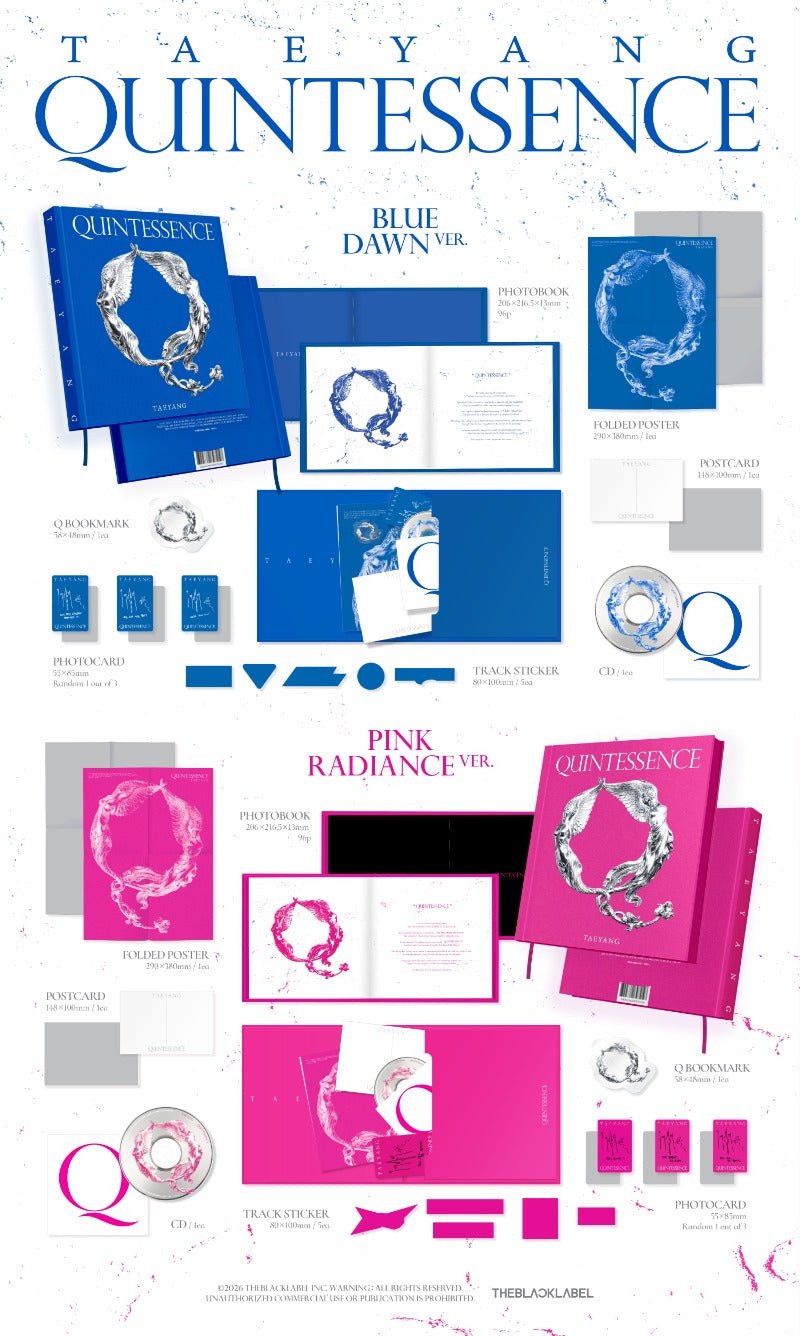 PRE - ORDER TAEYANG (BIGBANG) QUINTESSENCE – album (Blue Dawn / / ) | HobiEgo K - pop Shop