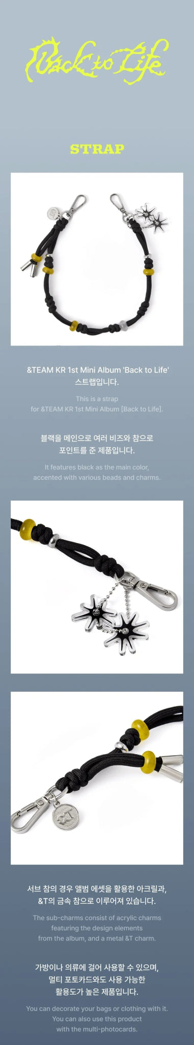 PRE - ORDER &TEAM BACK TO LIFE Official MD Strap – merch ( / / ) | HobiEgo