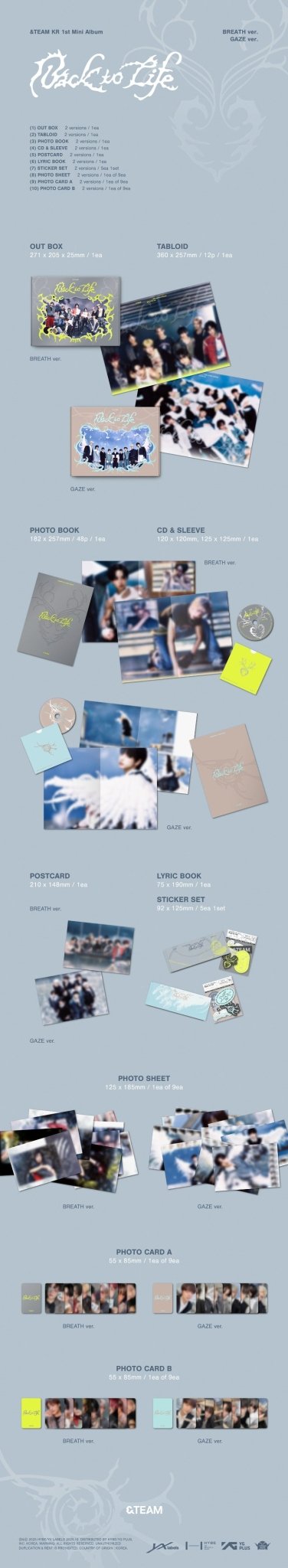 PRE - ORDER &Team Back To Life (Photobook Version) – album (Breath (YELLOW) / / ) | HobiEgo