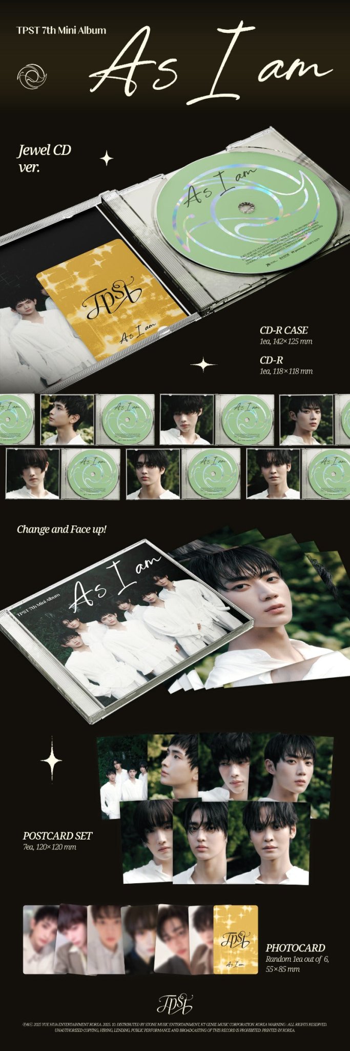 TEMPEST 7th Mini Album As I am (Jewel Version) – album 8809704434300 ( / / ) | HobiEgo