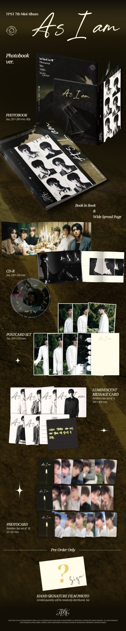 TEMPEST 7th Mini Album As I am (Photobook Version) – album 8809704434294 ( / / ) | HobiEgo